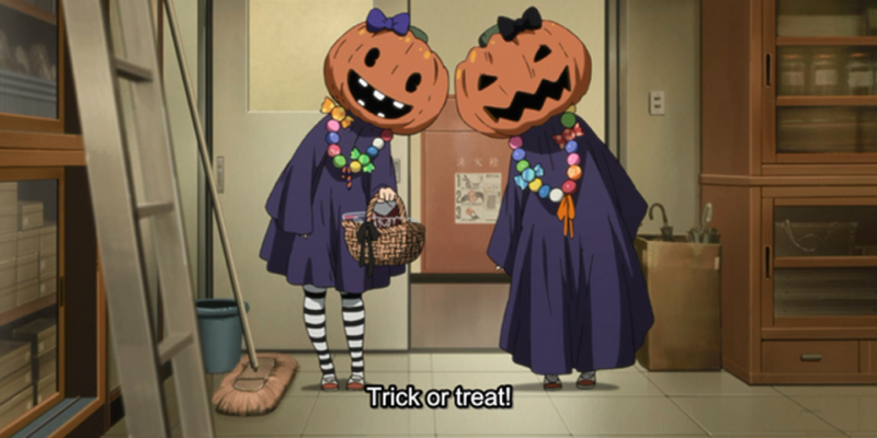 Image from the halloween episode of the anime Hyouka